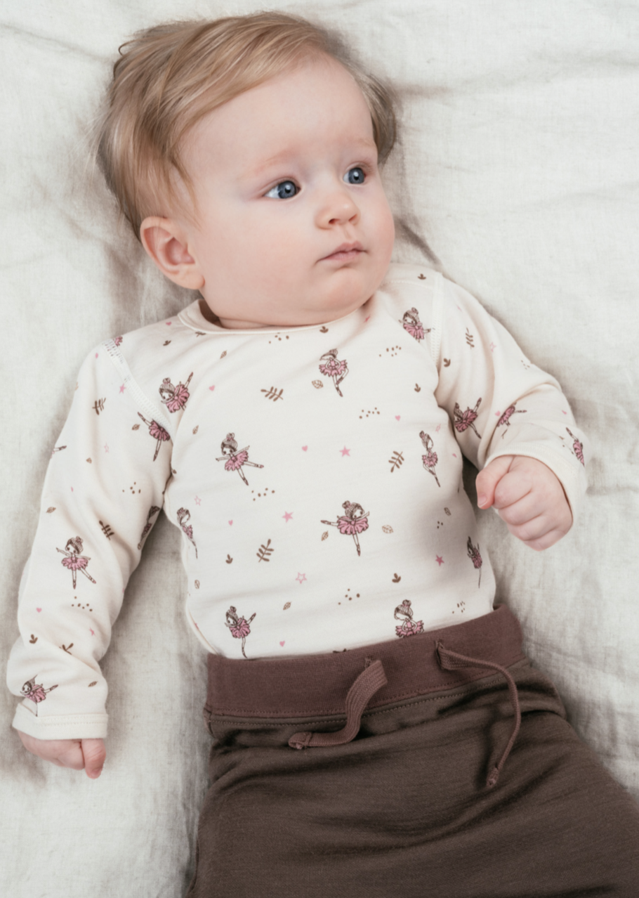 Hust and claire body ull/bambus baloo ballerina ecru - Epleskrinet